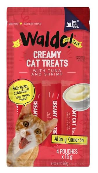 Waldo for Cats - Creamy Cat Treats - Atún &  Camarón