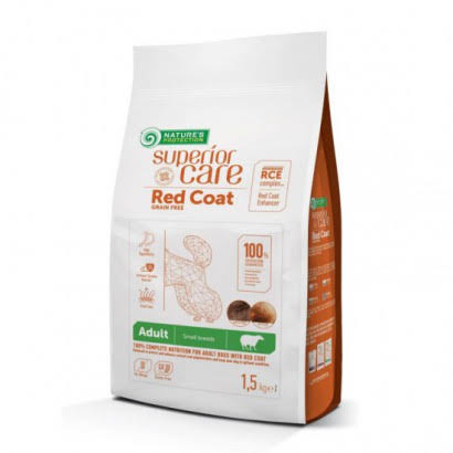 NATURE´S PROTECTION - Superior Care Red Coat - Adult Small Breeds Cordero 1.5kg